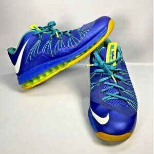 Nike Air Max LeBron 10 Low Sprite Blue and Yellow Men Size 12